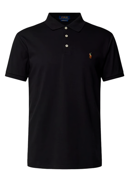 Polo suave corte slim negro