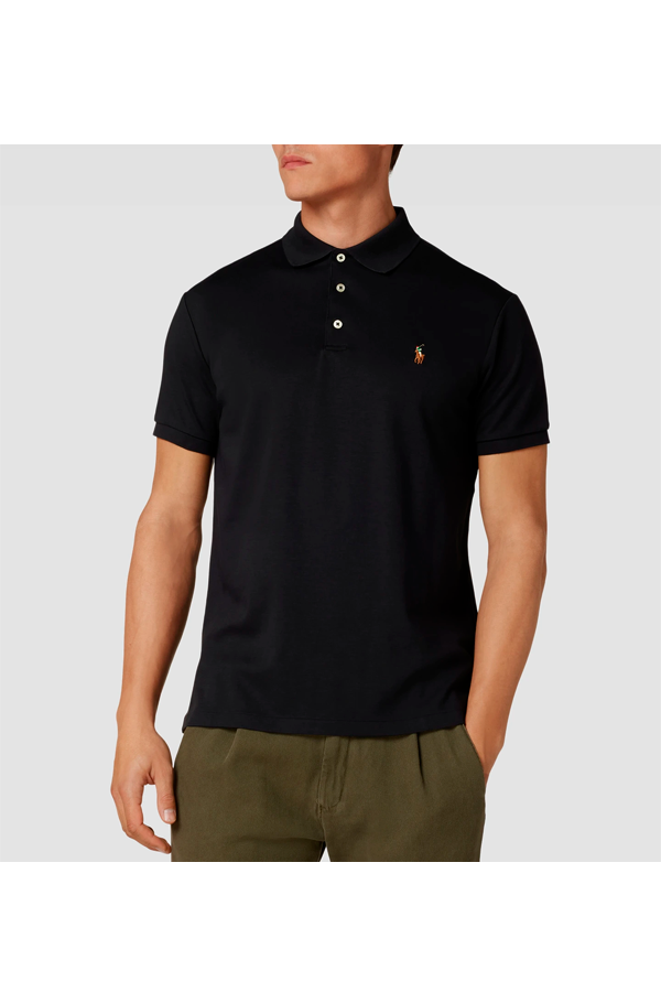 Polo suave corte slim negro