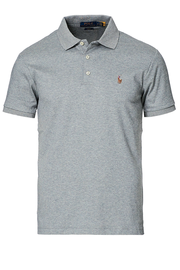 Polo suave corte slim gris