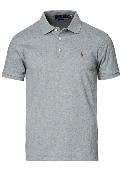 Polo suave corte slim gris
