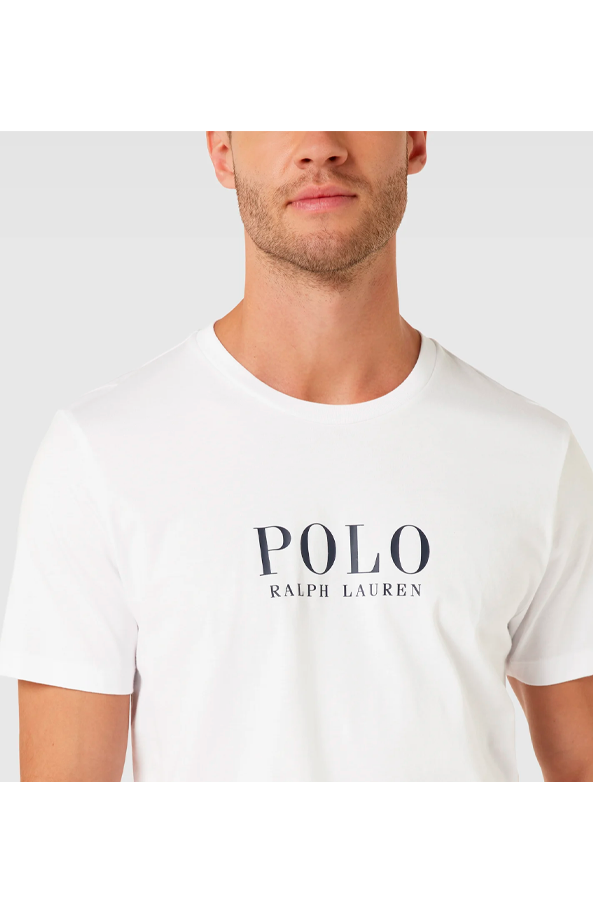 Polera con estampado blanca