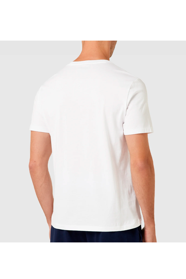 Polera con estampado blanca