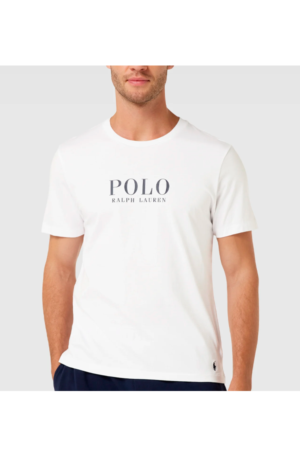 Polera con estampado blanca