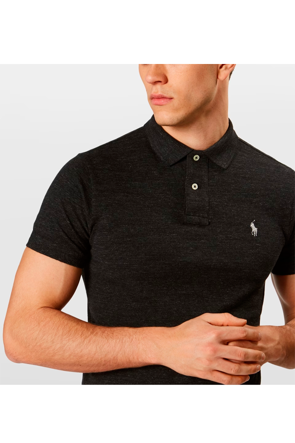 Polo corte slim efecto lavado