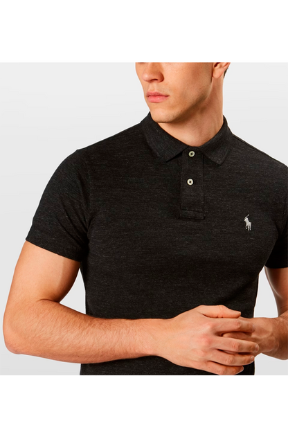 Polo corte slim efecto lavado
