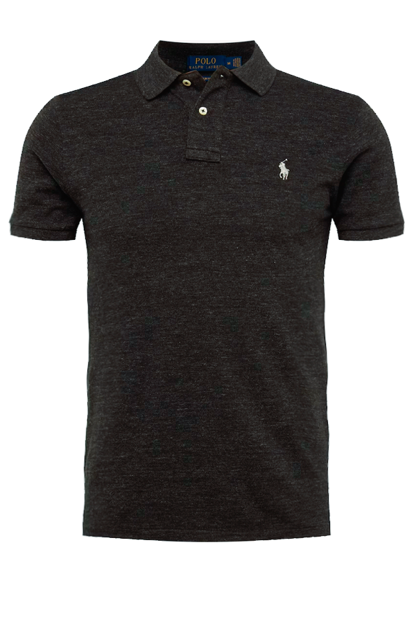 Polo corte slim efecto lavado claro