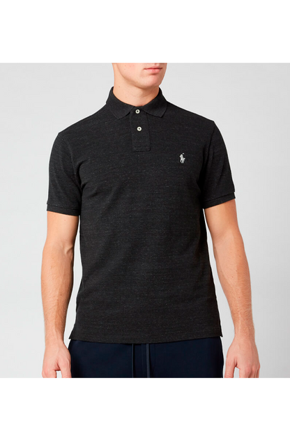 Polo corte slim efecto lavado claro