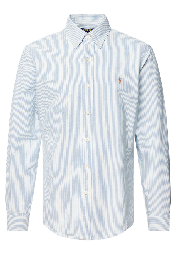 Camisa Oxford corte slim a rayas