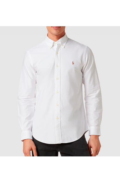 Camisa Oxford corte regular blanca