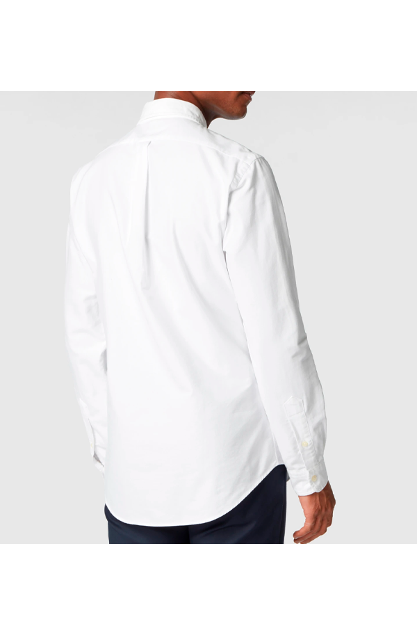 Camisa Oxford corte slim blanca