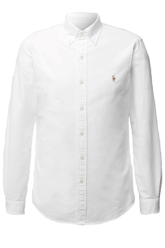 Camisa Oxford corte regular blanca