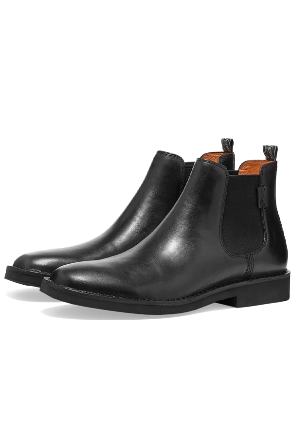 Botines Chelsea de cuero negros