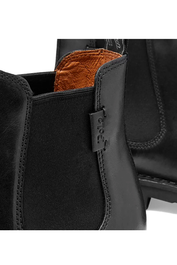 Botines Chelsea de cuero negros