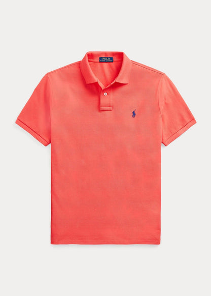 Polo de piqué rojo intenso