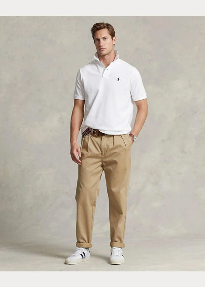 Polo de piqué blanco