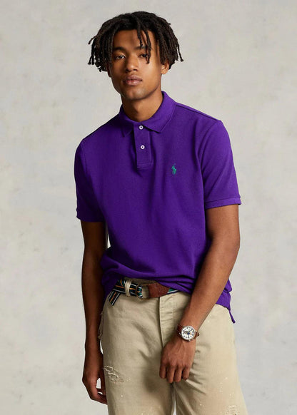 Polo de piqué morado