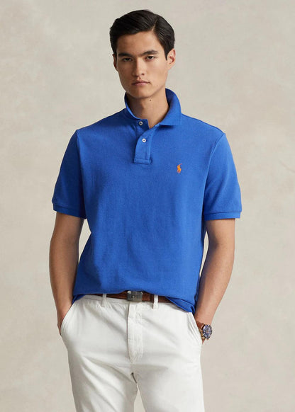 Polo de piqué azul lavanda