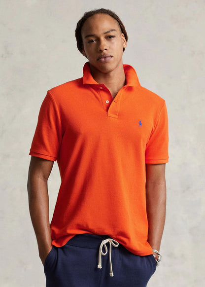 Polo de piqué naranjo