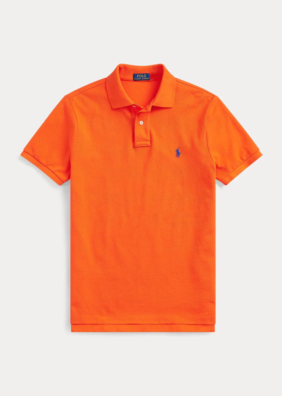 Polo de piqué naranjo