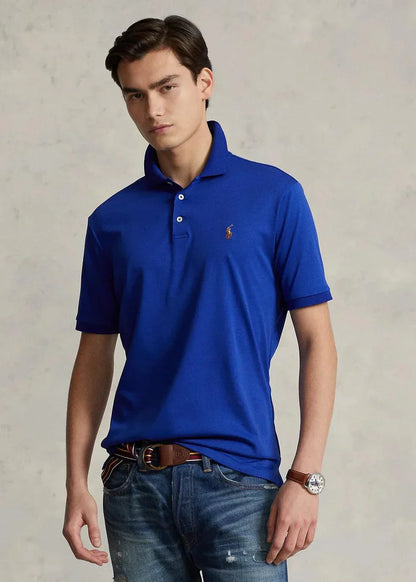 Polera de algodón suave azul
