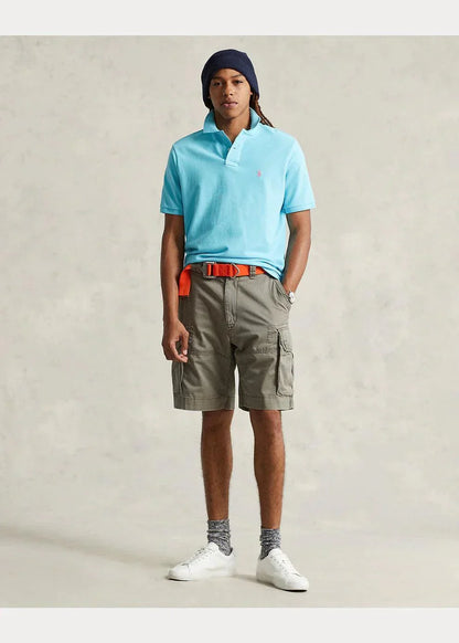 Polo de piqué celeste