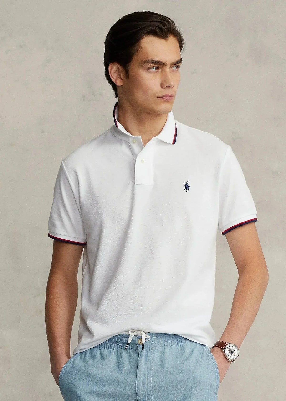 Polo de piqué corte slim