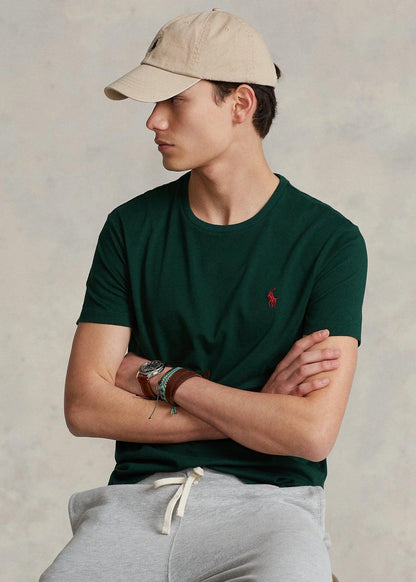 Polera de algodón verde petróleo
