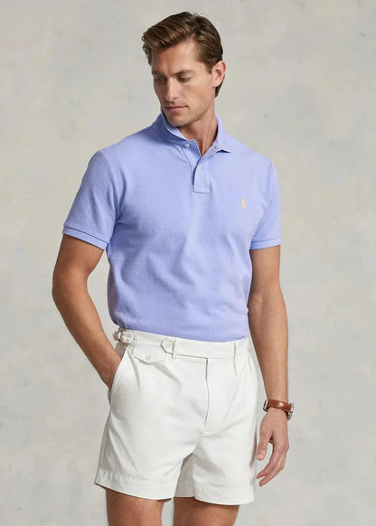 Polo de piqué azul claro