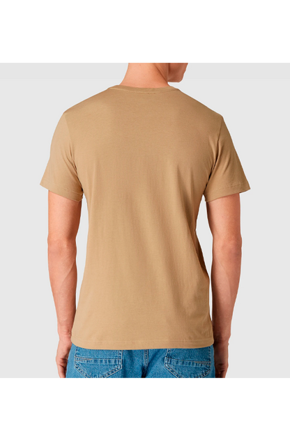 Polera básica de algodón beige arena