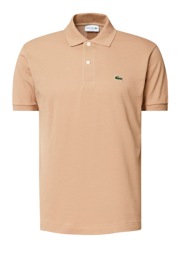 Polo de piqué clásico beige arena