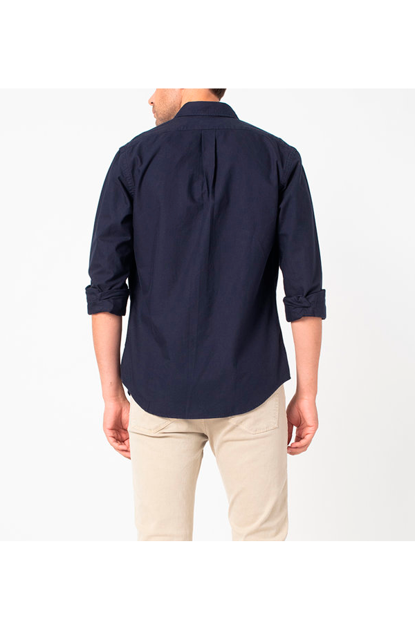 Camisa Oxford corte regular azul marino