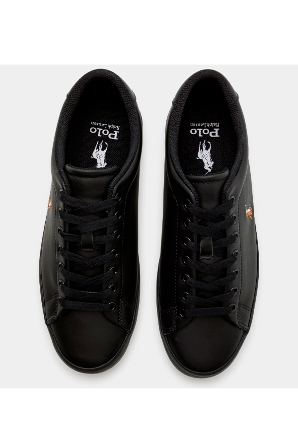 Zapatillas de cuero clásicas negras