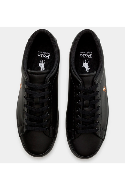 Zapatillas de cuero clásicas negras