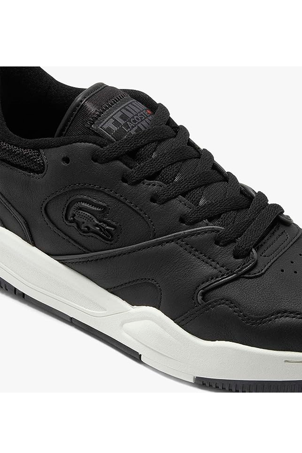 Zapatillas de cuero deportivas negras