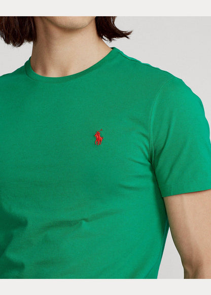 Polera de algodón verde oscuro