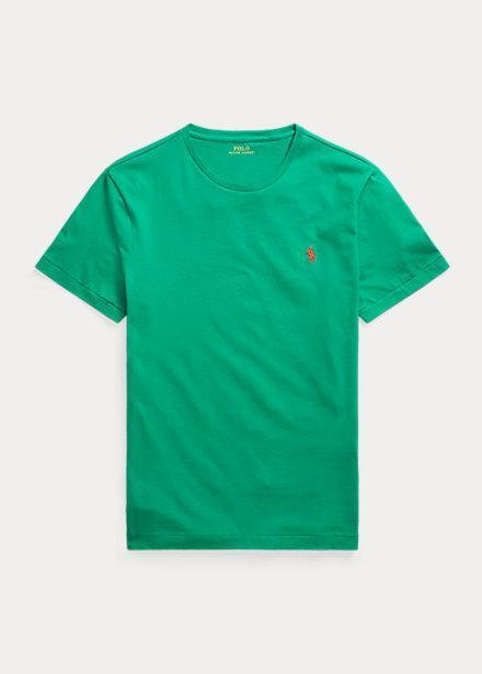 Polera de algodón verde oscuro