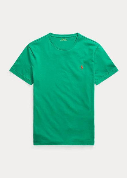 Polera de algodón verde oscuro