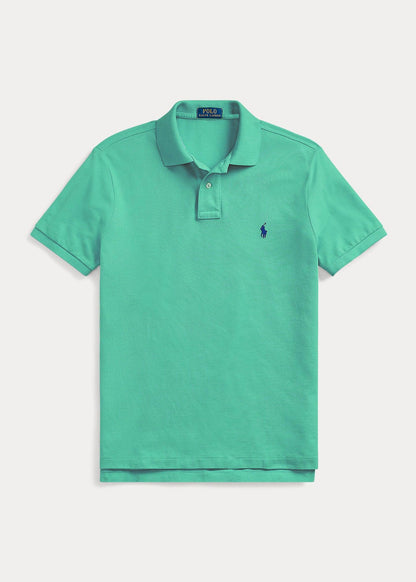 Polo de piqué verde agua