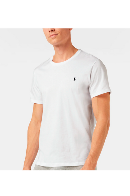 Polera cuello redondo blanca